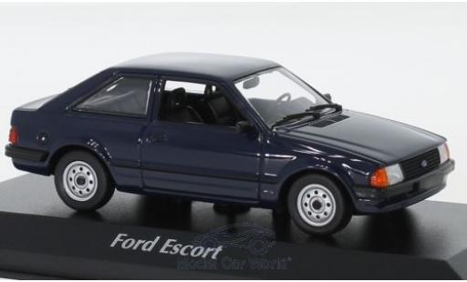 Ford Escort 1/43 Maxichamps MK III blue 1981 diecast model cars