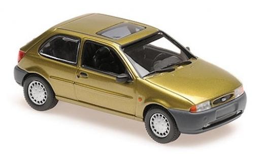 Diecast model cars Ford Fiesta 1/43 Maxichamps MK IV gold 1995 1:43 Ford Fiesta 1/43 Maxichamps MK IV gold 1995 1:43 diecast model cars