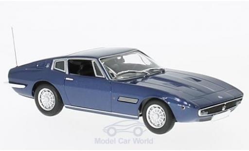 Diecast model cars Maserati Ghibli coupe 1/43 Maxichamps Coupe metallic blue 1969 Maserati Ghibli coupe 1/43 Maxichamps Coupe metallic blue 1969 diecast model cars