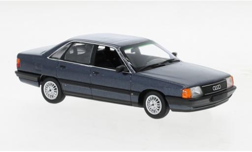 Diecast model cars Audi 100 1/43 Maxichamps metallise blue 1990 Audi 100 1/43 Maxichamps metallise blue 1990 diecast model cars