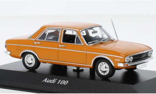 Diecast model cars Audi 100 1/43 Maxichamps orange 1969 Audi 100 1/43 Maxichamps orange 1969 diecast model cars
