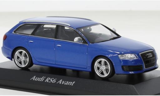 Diecast model cars Audi RS6 1/43 Maxichamps Avant metallise blue 2007 Audi RS6 1/43 Maxichamps Avant metallise blue 2007 diecast model cars