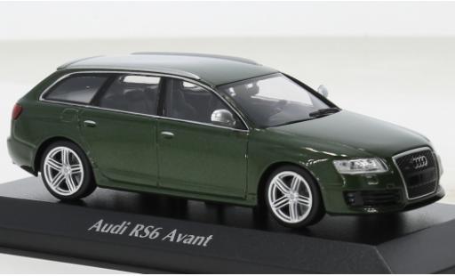 Diecast model cars Audi RS6 1/43 Maxichamps Avant metallise green 2007 Audi RS6 1/43 Maxichamps Avant metallise green 2007 diecast model cars