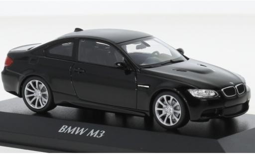 Bmw M3 1/43 Maxichamps (E92) black 2008 diecast model cars