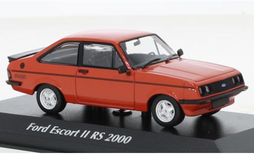 Ford Escort 1/43 Maxichamps MK II RS 2000 red 1976 diecast model cars