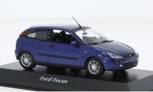 Ford Focus 1/43 Maxichamps MK I metallise blue 1998 diecast model cars