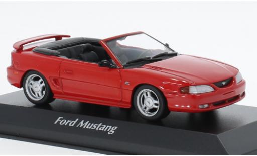 Ford Mustang 1/43 Maxichamps Cabriolet red 1994 diecast model cars