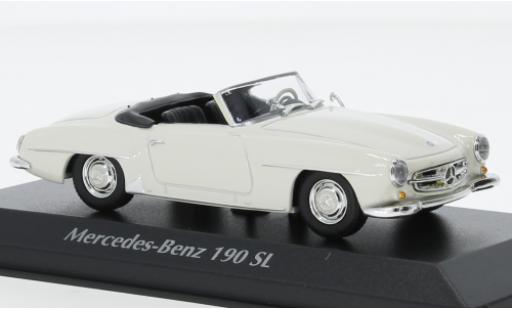 Diecast model cars Mercedes 190 1/43 Maxichamps SL (W121) white 1955 Mercedes 190 1/43 Maxichamps SL (W121) white 1955 diecast model cars