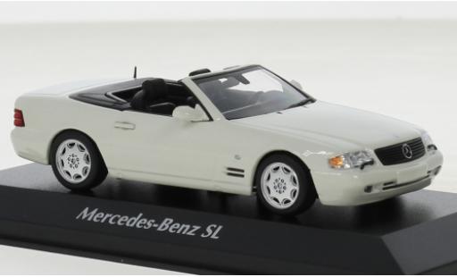 Mercedes Classe SL 1/43 Maxichamps (R129) white 1999 diecast model cars
