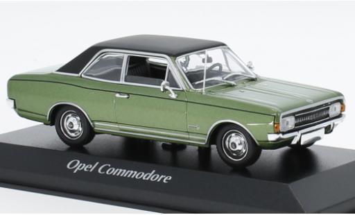Opel Commodore 1/43 Maxichamps A metallise vert/black 1970 diecast model cars