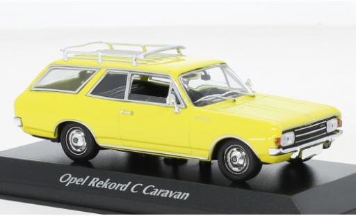 Diecast model cars Opel Rekord 1/43 Maxichamps C Caravan yellow 1968 Opel Rekord 1/43 Maxichamps C Caravan yellow 1968 diecast model cars