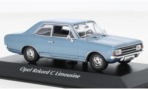 Diecast model cars Opel Rekord 1/43 Maxichamps C metallise blue 1966 Opel Rekord 1/43 Maxichamps C metallise blue 1966 diecast model cars