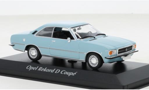 Diecast model cars Opel Rekord 1/43 Maxichamps D Coupe blue 1975 Opel Rekord 1/43 Maxichamps D Coupe blue 1975 diecast model cars
