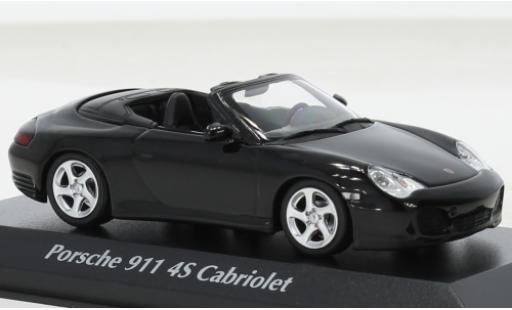 Porsche 996 4S 1/43 Maxichamps 911 cabriolet black 2003 diecast model cars