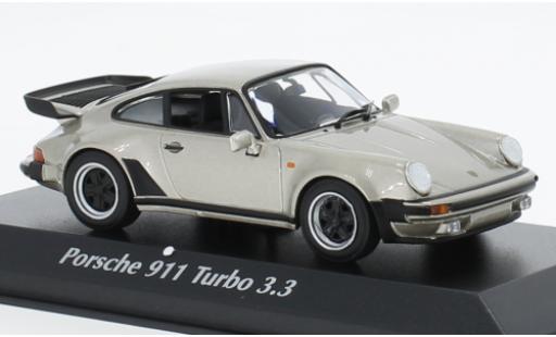 Diecast model cars Porsche 930 Turbo 1/43 Maxichamps 911  3.3 metallise beige 1977 Porsche 930 Turbo 1/43 Maxichamps 911  3.3 metallise beige 1977 diecast model cars