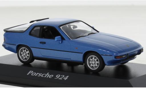 Diecast model cars Porsche 924 1/43 Maxichamps metallise blue 1976 Porsche 924 1/43 Maxichamps metallise blue 1976 diecast model cars