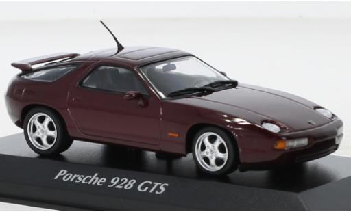 Diecast model cars Porsche 928 1/43 Maxichamps GTS metallise red 1991 Porsche 928 1/43 Maxichamps GTS metallise red 1991 diecast model cars