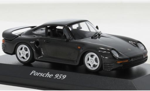 Diecast model cars Porsche 959 1/43 Maxichamps metallise grey 1987 Porsche 959 1/43 Maxichamps metallise grey 1987 diecast model cars