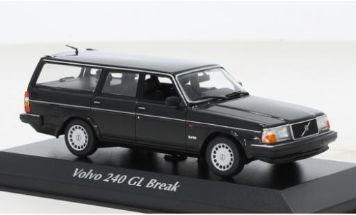 Volvo 240 1/43 Maxichamps GL Break black 1986 diecast model cars