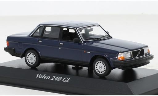 Volvo 240 1/43 Maxichamps GL blue 1986 diecast model cars