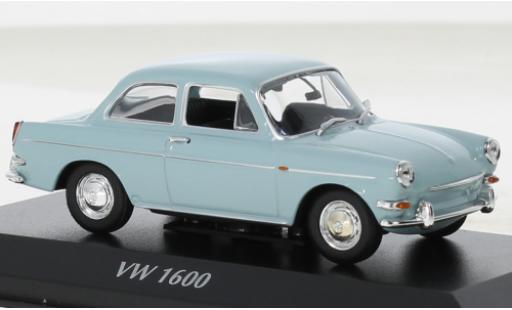 Diecast model cars Volkswagen 1600 1/43 Maxichamps metallise blue clair 1966 Volkswagen 1600 1/43 Maxichamps metallise blue clair 1966 diecast model cars
