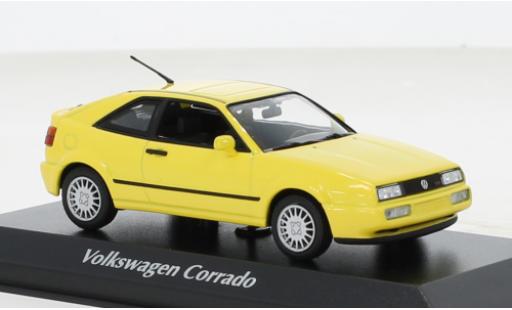 Diecast model cars Volkswagen Corrado 1/43 Maxichamps G60 yellow 1990 Volkswagen Corrado 1/43 Maxichamps G60 yellow 1990 diecast model cars