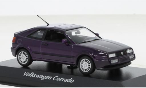 Diecast model cars Volkswagen Corrado 1/43 Maxichamps G60 metallise purple 1990 Volkswagen Corrado 1/43 Maxichamps G60 metallise purple 1990 diecast model cars