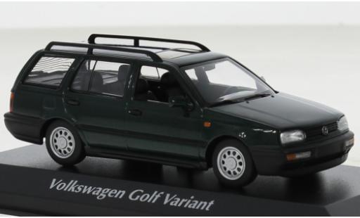 Diecast model cars Volkswagen Golf 1/43 Maxichamps Variant metallise green 1997 Volkswagen Golf 1/43 Maxichamps Variant metallise green 1997 diecast model cars