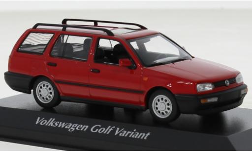 Diecast model cars Volkswagen Golf 1/43 Maxichamps Variant red 1997 Volkswagen Golf 1/43 Maxichamps Variant red 1997 diecast model cars