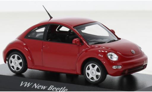 Diecast model cars Volkswagen New Beetle 1/43 Maxichamps red 1998 Volkswagen New Beetle 1/43 Maxichamps red 1998 diecast model cars