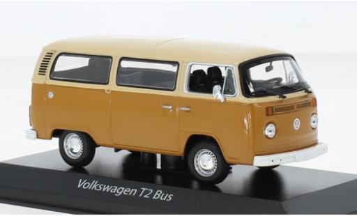 Diecast model cars Volkswagen T2 1/43 Maxichamps bus beige/brun 1972 Volkswagen T2 1/43 Maxichamps bus beige/brun 1972 diecast model cars