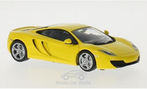McLaren MP4-12C 1/43 Maxichamps 12C yellow 2011 diecast model cars