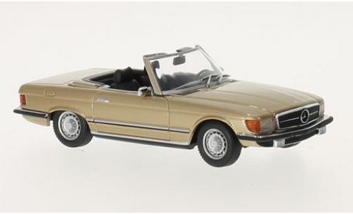 Diecast model cars Mercedes 350 1/43 Maxichamps SL (R107) gold 1974 Mercedes 350 1/43 Maxichamps SL (R107) gold 1974 diecast model cars