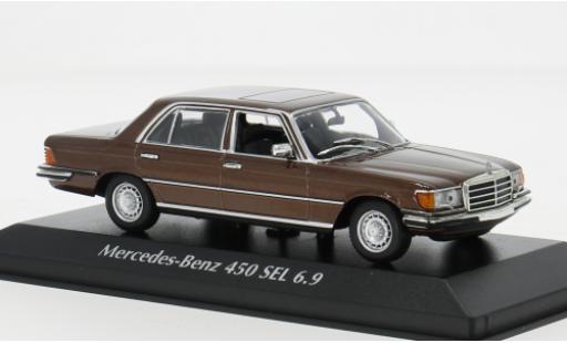 Diecast model cars Mercedes 450 1/43 Maxichamps SEL (W116) metallise braun 1972 1:43 Mercedes 450 1/43 Maxichamps SEL (W116) metallise braun 1972 1:43 diecast model cars