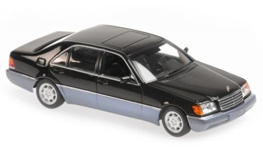 Diecast model cars Mercedes 600 1/43 Maxichamps SEL (W140) metallic black 1992 Mercedes 600 1/43 Maxichamps SEL (W140) metallic black 1992 diecast model cars
