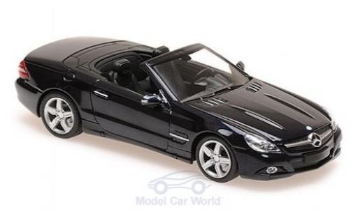 Mercedes Classe SL 1/43 Maxichamps (R230) metallic blue 2008 diecast model cars