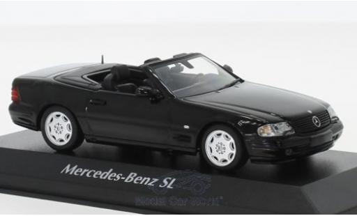 Mercedes Classe SL 1/43 Maxichamps SL black 1999 diecast model cars