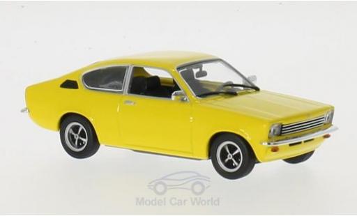 Diecast model cars Opel Kadett E 1/43 Maxichamps C Coupe yellow 1974 Opel Kadett E 1/43 Maxichamps C Coupe yellow 1974 diecast model cars