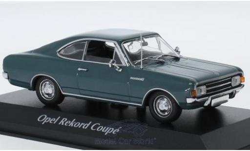 Diecast model cars Opel Rekord 1/43 Maxichamps C Coupe blue 1966 Opel Rekord 1/43 Maxichamps C Coupe blue 1966 diecast model cars