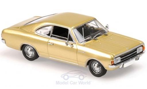 Diecast model cars Opel Rekord 1/43 Maxichamps C Coupe gold 1966 Opel Rekord 1/43 Maxichamps C Coupe gold 1966 diecast model cars
