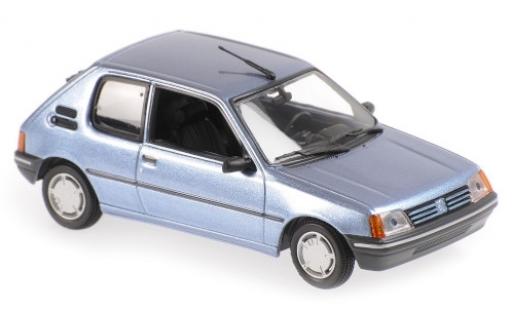 Peugeot 205 1/43 Maxichamps XR metallic blue 1990 diecast model cars