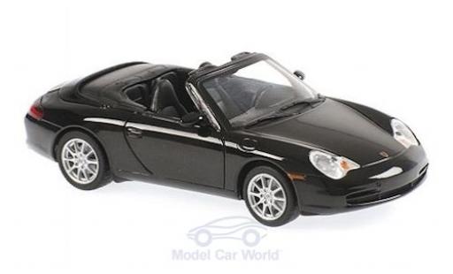 Porsche 996 1/43 Maxichamps 911 () Cabriolet metallic black 2001 diecast model cars