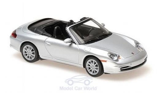 Porsche 996 1/43 Maxichamps 911 () Cabriolet grey 2001 diecast model cars