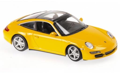 Diecast model cars Porsche 997 Targa 1/43 Maxichamps 911 () Targa yellow 2006 Porsche 997 Targa 1/43 Maxichamps 911 () Targa yellow 2006 diecast model cars