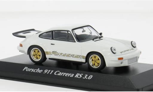 Porsche 930 RS 1/43 Maxichamps 911 Carrera 3.0 weiss/rot 1974 1:43 diecast model cars