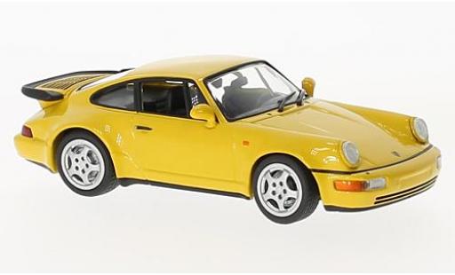Diecast model cars Porsche 964 Turbo 1/43 Maxichamps 911 Turbo () yellow 1990 Porsche 964 Turbo 1/43 Maxichamps 911 Turbo () yellow 1990 diecast model cars