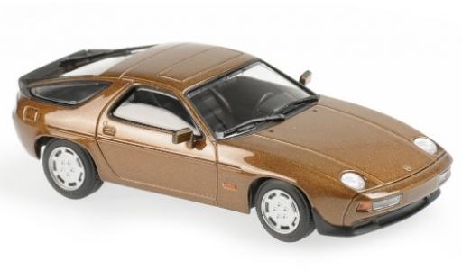 Diecast model cars Porsche 928 1/43 Maxichamps S metallic brown 1979 Porsche 928 1/43 Maxichamps S metallic brown 1979 diecast model cars