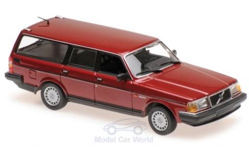 Diecast model cars Volvo 240 1/43 Maxichamps GL Break metallic red 1986 Volvo 240 1/43 Maxichamps GL Break metallic red 1986 diecast model cars