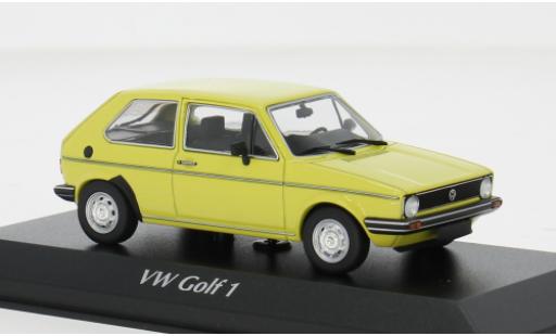 Diecast model cars Volkswagen Golf 1/43 Maxichamps I gelb 1980 1:43 Volkswagen Golf 1/43 Maxichamps I gelb 1980 1:43 diecast model cars