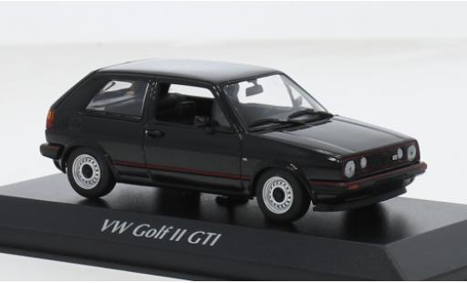 Diecast model cars Volkswagen Golf 1/43 Maxichamps II GTI 16V metallise schwarz 1985 1:43 Volkswagen Golf 1/43 Maxichamps II GTI 16V metallise schwarz 1985 1:43 diecast model cars